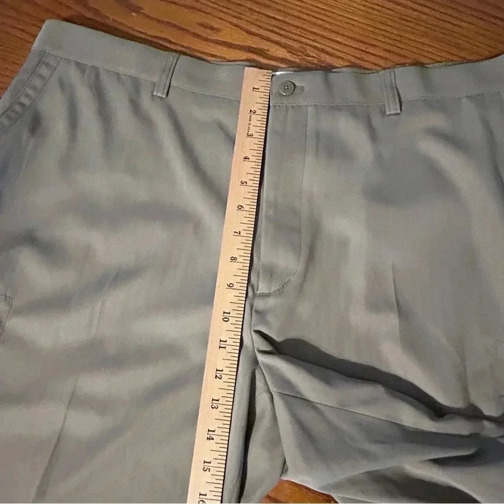 Island Republic Mens Size 42 Dark Tan Khaki Cargo Shorts Pockets Fly Front